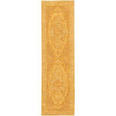 Eaddy Oriental Hand-Tufted Wool Sunflower/Gold Runner-2'3"x14'