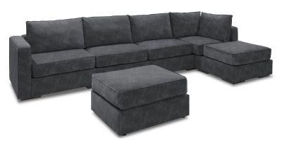 6 Seats + 6 Sides Large Chaise Sectional Sofa