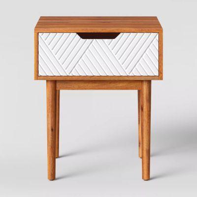 Touraco Accent Table Brown/White - Opalhouse