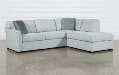 Aspen Tranquil Foam 2 Piece Sectional With Right Arm Facing Armless Chaise