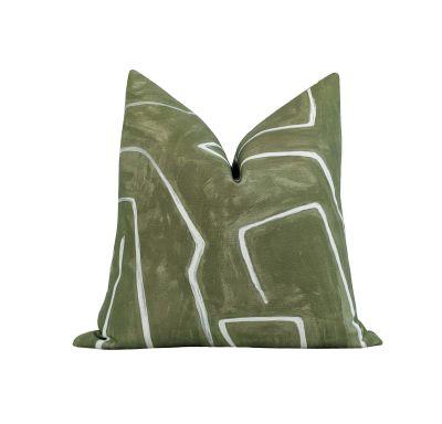 Graffito Fern Green Pillow Cover