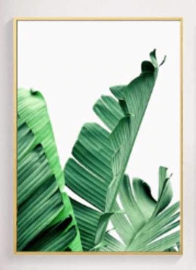Tropical Leaf Print Posters