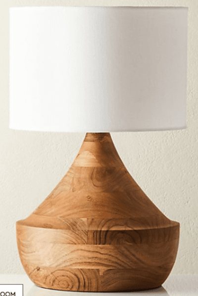 ATLAS NATURAL WOOD TABLE LAMP