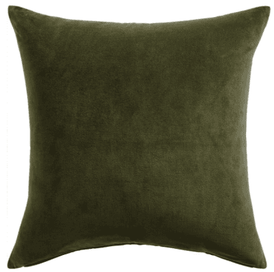 23" LEISURE OLIVE GREEN PILLOW