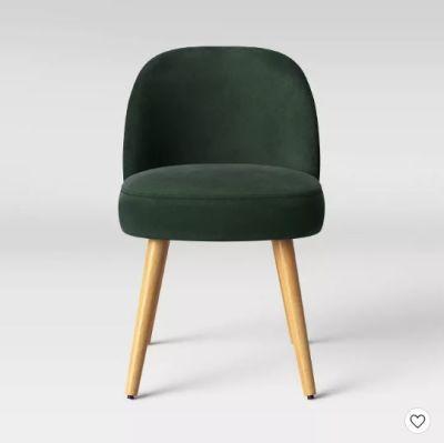 Stene Round Upholstered Velvet Dining Chair 