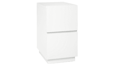 Hudson 2 Drawer White File Cabinet