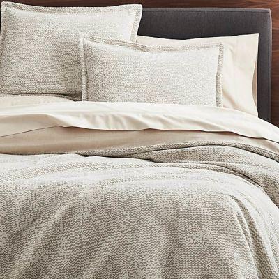 Brice Natural Patterned Duvet Covers and Pillow Shams