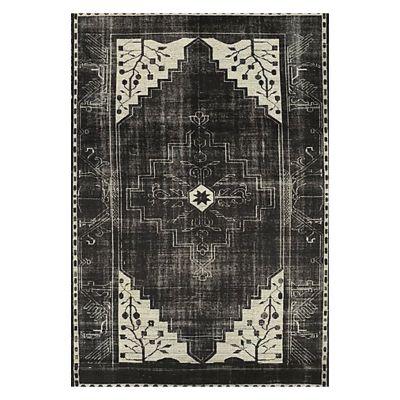 Anice Black Hand Knotted Oriental-Style Rug-9'x12'