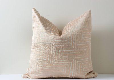 Rose Gold Shimmer Pillow No Insert-18"x12"