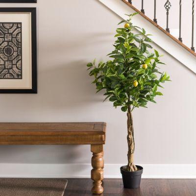 Real Touch Lemon Foliage Tree in Pot