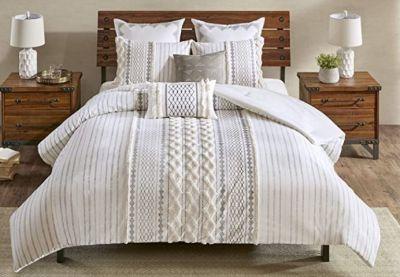 Ink Ivy Imani Cotton Comforter Mini Set Ivory Full Queen - Pillow
