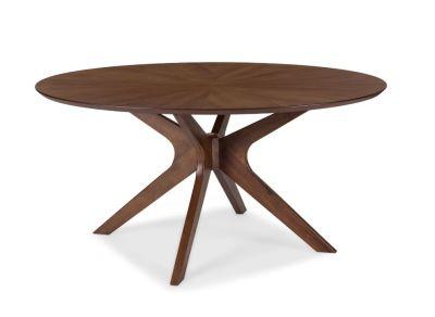 Azur 60" Round Dining Table - Walnut