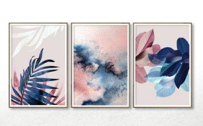 Set of 3 Wall Art Botanical Prints