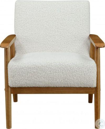 Mid-Century White Chair
