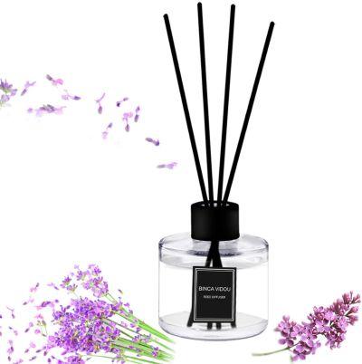 binca vidou Reed Diffuser Set Lavender Reed Oil Diffusers for Bedroom Living Room Office Aromatherapy Oil for Gift Idea & Stress Relief 120 ml/4.09 oz