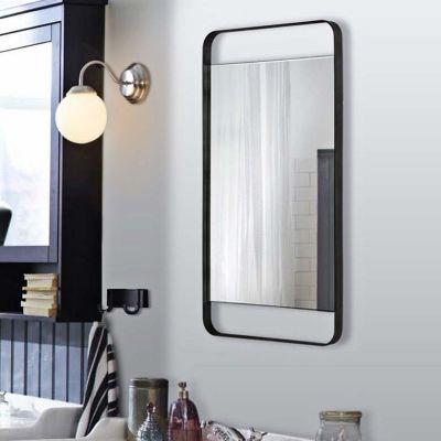 Tiffey Charcoal Gray Rectangular Wall Mirror