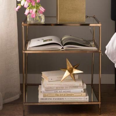 Peregrine 26.75'' Tall Glass End Table