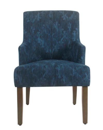 HomePop Meredith Dining Chair - Patterned Indigo