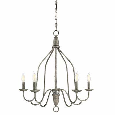 Geeta 5 Light Candle Style Classic Traditional Chandelier