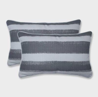 Oversize Nico Sea Salt Rectangular Throw Pillows Gray Pillow Perfect