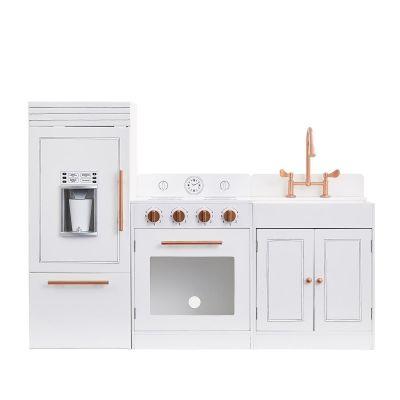 Little Chef Paris Modern Play Kitchen - White and Rose Gold