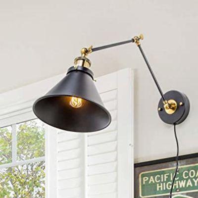 LNC Wall Sconces Swing Arm Plug-in or Hardwire Lamp