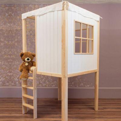 Loft bed, playhouse, children bed, bunk bed for kids, kids furniture, bunk bed, handmade, interior design, linen, wood, bed frame,tree house