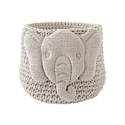 Knit Elephant Storage Bin