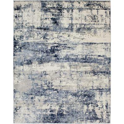 Mishelle Beige and Navy Area Rug-8'9"x12'