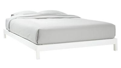 Simple White Metal Base Bed-Queen