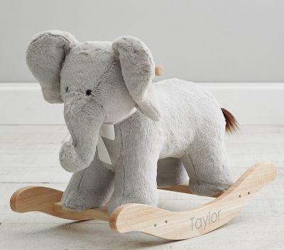 Elephant Plush Nursery Rocker