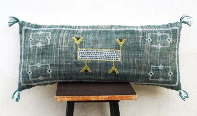 Hand made Cactus Silk Inspired Linen Pillow Cover Moroccan Silk Pillow Cover