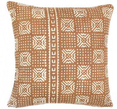 Handmade MudCloth Pillow Cover Brown Mudcloth Fabric Tribal Throw