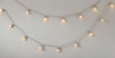 Bulb String Lights with white and Black Cord