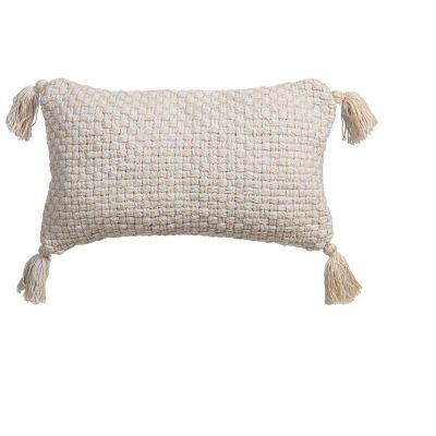 Aritizia Outdoor Lumbar Throw Pillow with Corner Embellishments