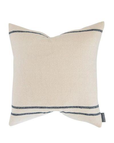 Abigail Silk Stripe Pillow Cover No Insert- 22"x22"
