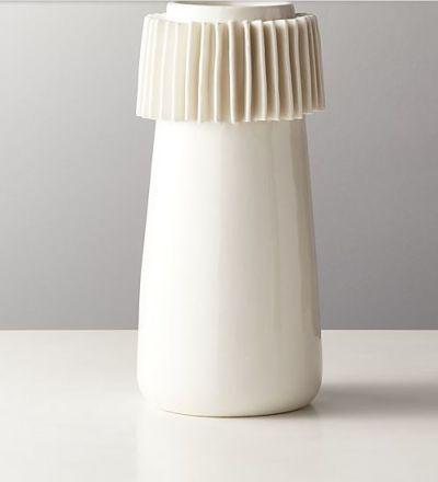 Ruff White vase