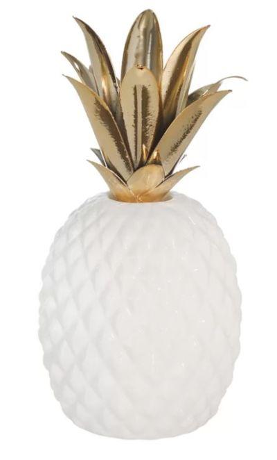 Dorn Ceramic and Metal Pineapple