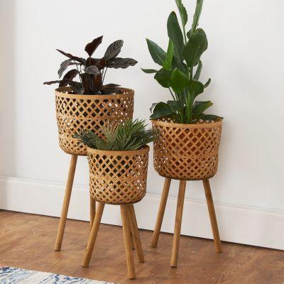 WOVEN STANDING BASKET Large