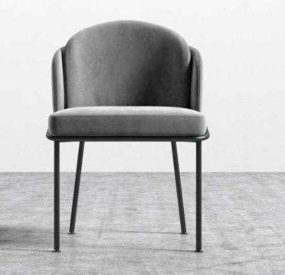 Angelo Dining Chair - Glacier Bay Fabric, Black Angelo Legs