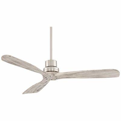 52" Casa Delta-Wing™ Brushed Nickel and Gray Ceiling Fan