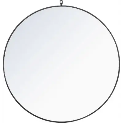 Umbra® 37-Inch Hub Round Mirror in Black