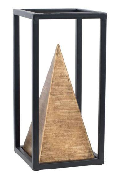 Geurie Iron Pyramid Table Sculpture