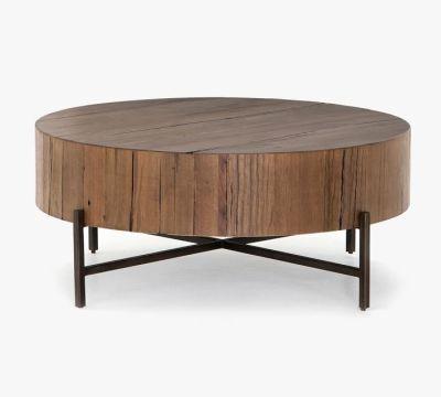 Fargo 40" Round Reclaimed Wood Coffee Table