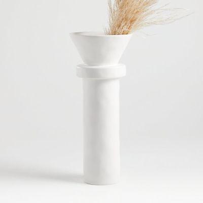 White Brutalist Vase