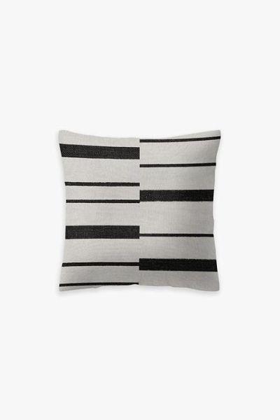 Stripe Black and White Throw Pillow