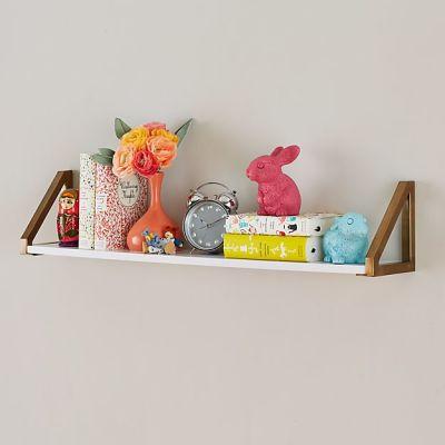 White and Gold Wall Shelf