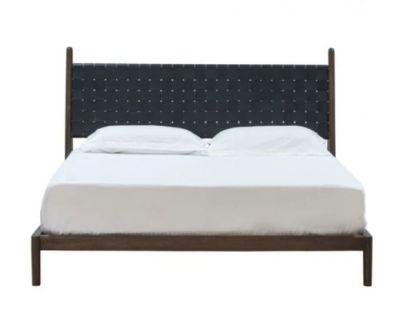 Cove With Leather Bed- Queen