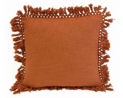 Simone Cotton Fringe Trim Pillow With Insert 20"x20"