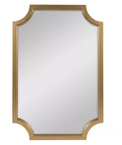 Hogan Framed Scallop Wall Mirror Gold